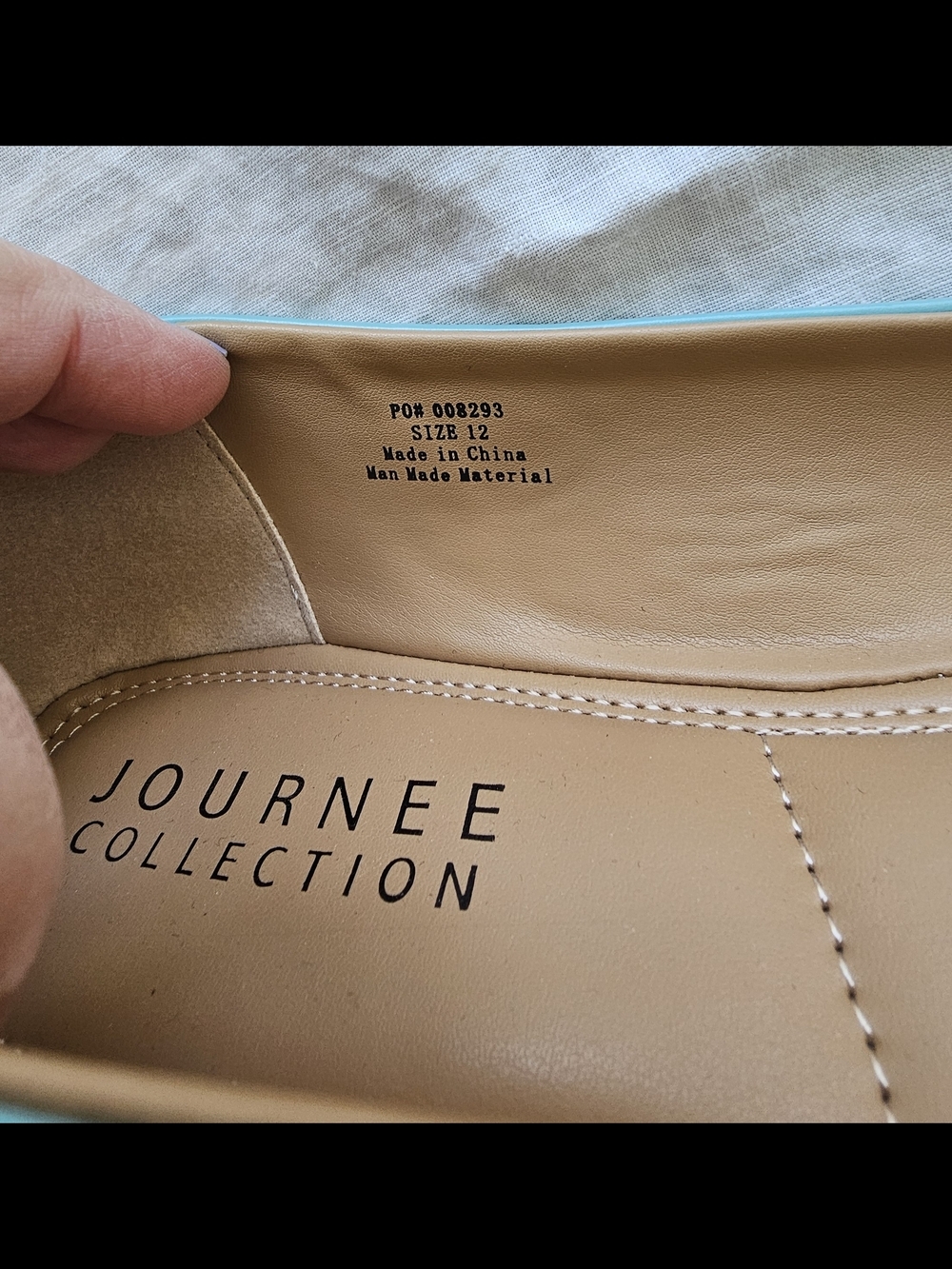 Journee Collection Women's Aqua Blue Square-Toe Ballet Flats Womens Size 12 - Picture 5 of 5